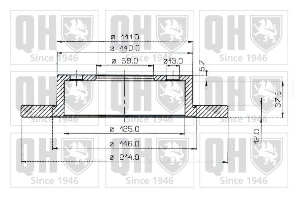 QUINTON HAZELL Тормозной диск BDC3580